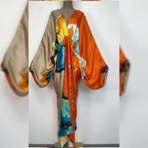 Multicolored Kaftan Cover-up